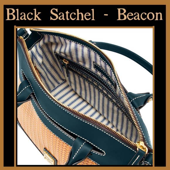 Beacon Woven Italian Leather Crossbody Satchel - Picture 2 of 6
